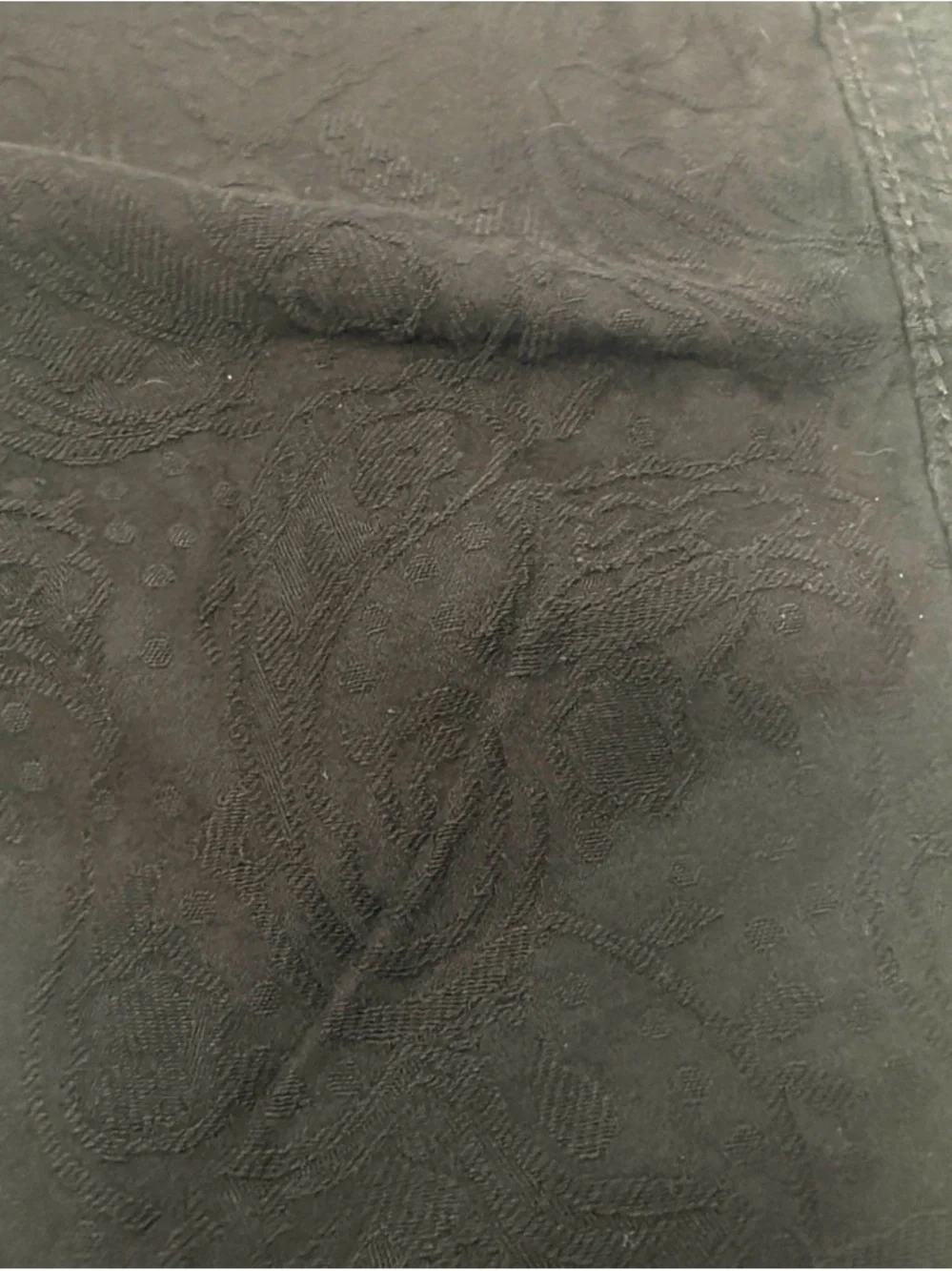 Rock Revival Black Paisley Print Size 24 Skinny Jeans Low Rise Sequin Pockets - Picture 5 of 9